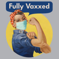 Rosie Fully Vaxxed - Womens Crop Hood Design