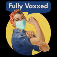 Rosie Fully Vaxxed - Womens Yes Racerback Singlet Design