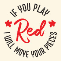 If You Play Red I Will Move Your Pieces Boardgames (on light) - Carrie Tote Bag  Design