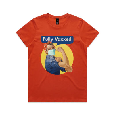 Rosie Fully Vaxxed - Womens Maple Tee Thumbnail