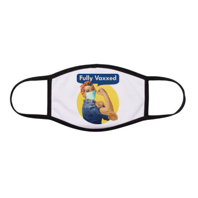 Rosie Fully Vaxxed - Flat Face Mask Thumbnail